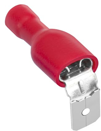 Heschen Piggyback Spaten Crimpverbinder 0,5-6,0mm2 (22-10 AWg) rot 100 Stück
