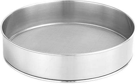 HEMOTON Setaccio per Farina in Acciaio Inox Setaccio per Setaccio a Maglia Fine da 25 Cm