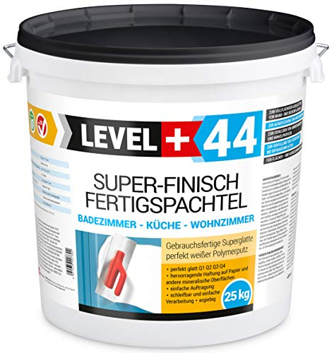 Super Finish Spachtel 25kg Fertigspachtel Q4 Perfekt Glätt Flächen Füll für Küche Bad Wohnzimmer RM44