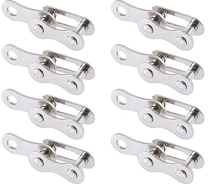 X AUTOHAUX 8pcs Single Speed Chain Master Link Joint Clip Connectors for Bike