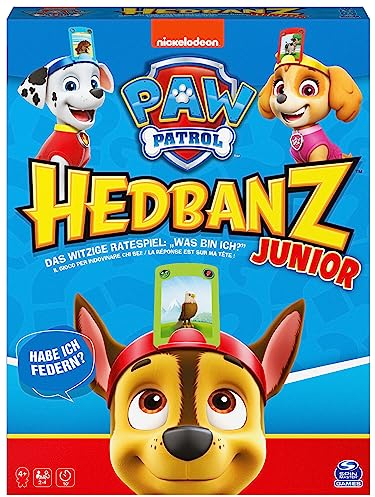 Spin Master Games Hedbanz Junior – Paw Patrol – Jeu de Conseils Amusant pour 2–4 Amoureux de la Fourrure à partir de 4 Ans 6062582