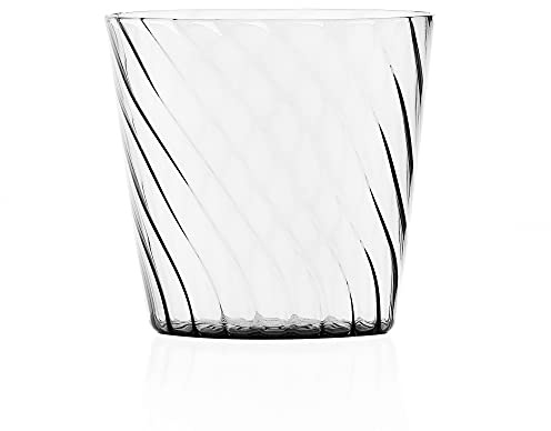 Ichendorf Milano Bicchiere Trasparente | Collezione Canal Grande | 37 cl | Vetro Borosilicato | Fatto a Mano