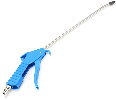 Long Reach Pneumatic Air Blow Gun with Stainless Steel Nozzle, High Pressure Resistant, Pneumatic Compressor Accessory