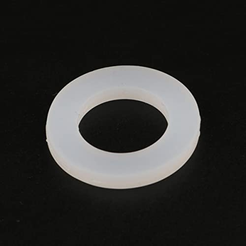 20 Stück 1/2 Zoll; 3/4 1 Silikonkautschuk Flachdichtung O-Ring Dichtscheibe Ring Sanitär Wasserhahn Unterlegscheibe Dichtring-1I2 Zoll,Weiß 20St