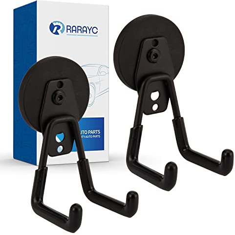 2 Pcs Magnetic Hook Heavy Duty, Strong Magnet Hooks for Garage Tools Hose Rope Electric Drill