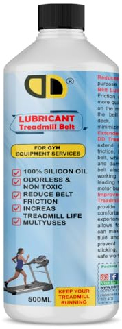 DD teck Professional Gym Equipment Lubricant Pure Silicone Oil for Treadmill Belt Lubrication, Easy to Apply Treadmill Belt Lubricant Oil, Suitable for Nearly All Type of Treadmills