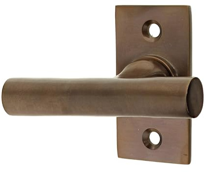Fenstergriff antik aus Messing modern, Fensterolive Industrie-Stil, Modell Uhlenberg A - handgefertigt | mit integrierter Rasterung