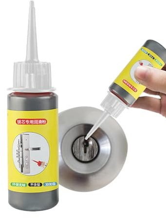 Amesor Grafite Spray Per Serrature - Grafite Polvere Lubrificante Lubrificante | Lubrificante Per Serrature | Lubrificante Olio Castello Per di Blocco porta, Cerniere Rigide, Serrature Fisse