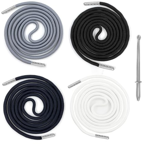 Kordel für Jogginghose Kordel für Hoodie - 140CM Jogginghose Band Hosenbänder Kordelzug, Band für Hoodie, Kordelband für Hosen, Hosen Kordel, Kordelzug Jogginghose, mit Durchziehnadel (4+1 Stück)