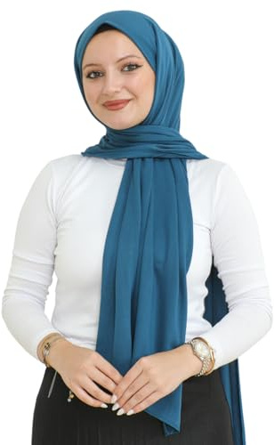 Prien Hijab Kopftuch Für Damen, Frauen Schal Kleider, Modern Kopftücher Weicher Jersey, Muslim Kleid Türkisch Premium Gebetskopftuch, Umrah Geschenk, Hijab Set