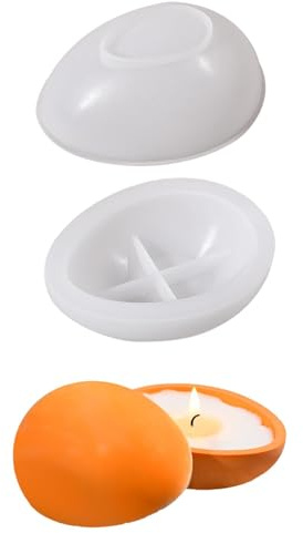 Molde de resina para huevos de Pascua, molde de huevo de Pascua de silicona, Molde de cemento de taza de vela, Molde de silicona de caja de almacenamiento, moldes de resina ornamental de mesa de