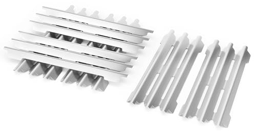 Denmay 44,5 x 15,5 cm, copertura bruciatore in acciaio inox per barbecue a gas Broilking Imperial & Scaffale, piastra riscaldante Flavorizer Bars per Broil King Imperial Regal 420 440 490 590 690 520