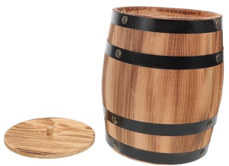 OFFSCH Portautensili Organizer Portatile Vintage Design Unico in Legno Secchio Multifunzionale per Posate da Cucina per Piano di Lavoro e Ufficio