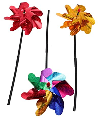 VICASKY 3 Pièces Moulin à Vent Extérieur Réfléchissant Et Imperméable pour Jardin Plates-Bandes Et Pelouses Lot D'ornements Décoratifs