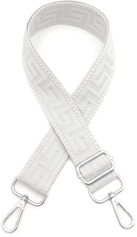 YOGAZEN Schultergurt für Tasche Taschengurte zum Wechseln, 3.8cm Breit Tragegurt Tasche, Umhängegurt für Taschen, Verstellbarer Schultergurt für Taschen, für Damen Handtaschen (Weiß)