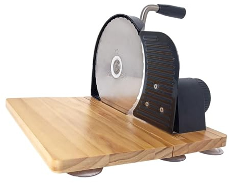 JISADER Accesorio para rebanar pan, tabla plegable de acero inoxidable, accesorio para hornear, cortador de pan casero, cortador de tostadas con manivela, Negro
