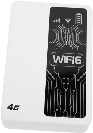 VELATEMOR Hotspot WiFi Portatile 4G LTE Slot per Scheda SIM Wireless, Router WiFi Mobile da 300 Mbps, Modem Internet Wireless, Supporto per 10 Utenti Interni per Campeggio, Case Vacanze