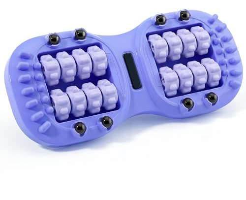 Aiuulu 16 Wheel Foot Roller Massager, Ergonomic Feet Rolling Massager with 8 Magnetic Pressure Points for Circulation