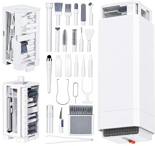 Kit Limpieza Movil, 32 En 1 Kit De Limpieza Camara, Kit Limpiador Electrónica Multifuncional, Electronics Accessories para Limpia Teclado, Pantalla De Pc, Teléfono Móvil, Camaras, Auriculares