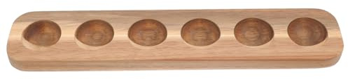 Zerodeko Porta Uova in Legno per Cucina 6 Scomparti Robusto e Sicuro, Design Semplice ed Elegante la Conservazione Domestica degli Uova