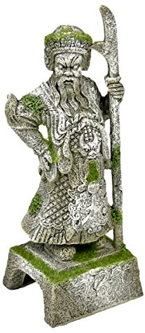 Rosewood 91695 Moosbedecktes Aquaristik-Ornament Thai-Krieger aus Harz