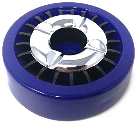 Starlet24® Gluttöter Aschenbecher für draußen Windaschenbecher Ascher stabil rund flach - Blau