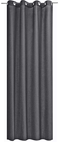 JEMIDI Cortina semiopaca con Ojales - Visillo semiopaco con Ojal de Metal - para salón Cocina Dormitorio - 300 x 245 cm / 140 x 245 cm / 140 x 175 cm