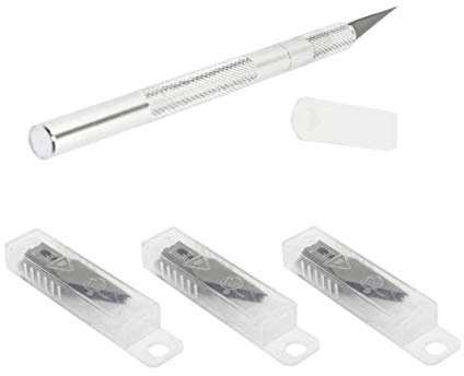 S&S-Shop 1 couteau de scalpel avec 30 lames de rechange/couteau de sculpture/de modélisme