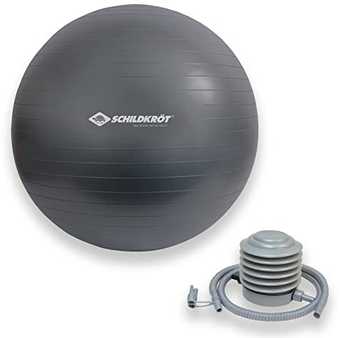 Schildkröt Unisex – Erwachsene Gymnastikball 75cm, Anthrazit