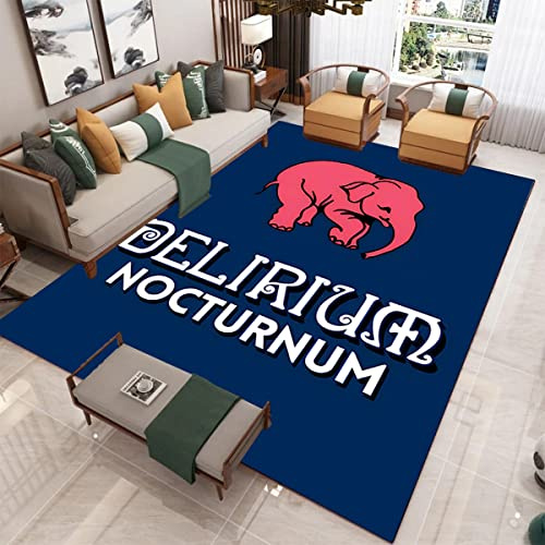 bailongma Marque de bière imprimé Flanelle Tapis Doux Belgique Tapis drôle Bar Club Décor Non dérapant Tapis de Sol D434 40×60CM