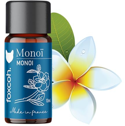 FoxCoh, Monoï 10ml, Concentré de parfum - Diffusion, Cosmétique, Massage, Bain aromatique - DIY Bougie, Savon, Crème, Huile, Lotion - Peau Cheveux