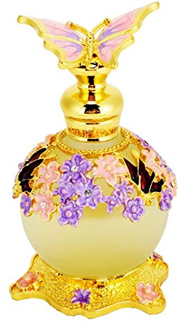 LIYJTK Árabe Perfumes para Mujer Musulmán Eau de Parfum Toilette Dubai Retro Fragancias para Mujer Concentrado de larga duración Perfume Aceites Perfumes Florales Árabes de Mujer 0.8 onzas
