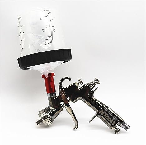 PHLeaz LVLP spray gun1.4mm Spray Gun Paint Mixing Cup Air Spray Gun 600CC Paint Sprayer And Spray Gun Adapter (Color : 1)