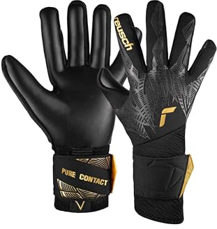 Reusch Torwarthandschuhe Erwachsene | langlebiger Grip & Anziehlasche | atmungsaktiv, für Training & Spiel, geeignet für Kunstrasen, Naturrasen & Hartplatz, Größe 7,5-12, Pure Contact Infinity