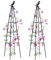Treillis de Jardin,Lot de 2, 120cm Support de Plantes de Grimpantes pour Plantes en Pot,Fleurs, légumes et vignes,Treillis obélisque de Jardin, Support pour Plantes grimpantes