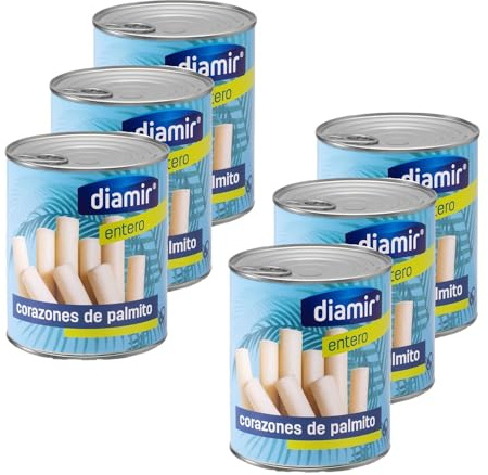 Lot 6x Cœurs de palmiers entiers - Boîte 800g