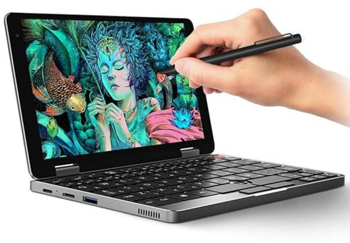 YXH-LPMM Tablet touch screen portatile 2 in 1 da 8 pollici 1920X1200IPS, disco rigido da 128 GB, 3500 MAH, sblocco con impronta digitale,128G+2TBSSD