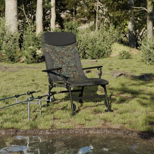 Homgoday Angelstuhl mit klappbaren Armlehnen, Camouflage, Esszimmerstühle für Garten, Stühle für den Außenbereich, Gartenmöbel