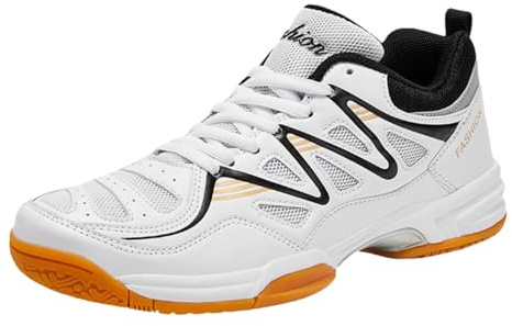 Viaoragiosa Tischtennisschuhe,Tennis Squash Schuhe Turnschuhe,Breit Hallenturnschuh,Badminton Shoes Men,Mehr Komfort Und Sicheren Halt,Indoor Und Outdoor,FüR Tennis Badminton Walking Fitnessstudio