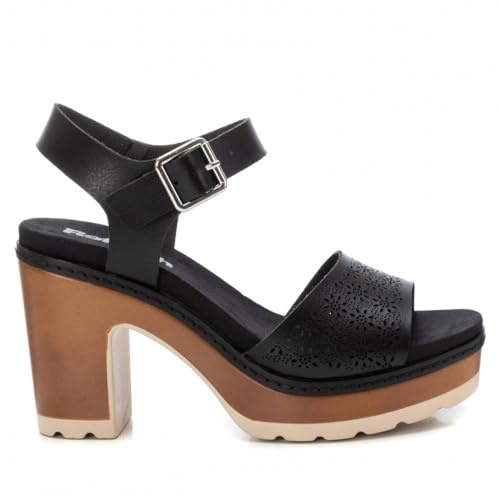 REFRESH - Sandali Donna Nero - Scarpe comode e versatili - Moda casual - Modello 17278104 (Misurare 36)