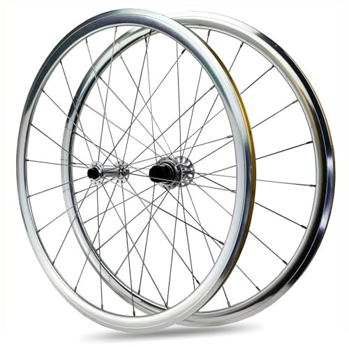 Rennrad-Laufradsatz 700C Laufrad Set Hinterrad Vorderrad 40mm C/V-Doppelwandige Felgen 30 Mm Tiefe 8-12 Geschwindigkeit Schnellspanner 20/24H Räder