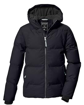 killtec Niñas Chaqueta acolchada/chaqueta de invierno con capucha KOW 357 GRLS QLTD JCKT, schwarz blau, 128, 42150-000