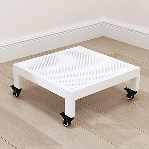 ABBNIA Movable Pallet Plant Caddy with Wheels Plant Trolley Heavy Duty Flower Pots Indoor Outdoor Washinghine/Flower Pot Plant Stand/Gold/30Cm/12In