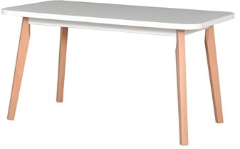 LeafDesign Esstisch, Langlebiger Tisch, Klassisch stilvoller Tisch, Familientisch, Made in EU, Oslo 6 (140/180x80x75)