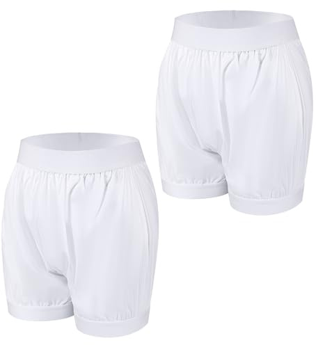 Carer 2 st blöjor för vuxna skydd för inkontinens tvättbara läckagesäkra boxershorts återanvändbara vattentäta inkontinens underkläder unisex vit 3XL