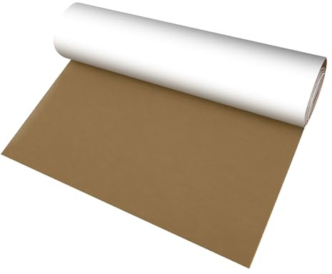 Självhäftande filtglidare, 40 x 200 cm, självhäftande filt, 2 mm tjock filt, självhäftande filt för soffa, bord och stolsben, möbeltassar, billjudisolering och golvskydd (kamel)