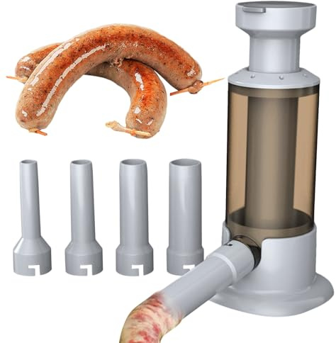 Machine manuelle de remplissage de saucisses verticale, outil de cuisine domestique | Design alimentaire stable et précis, durable, produit idéal pour préparation de viandes charcuterie, fêtes