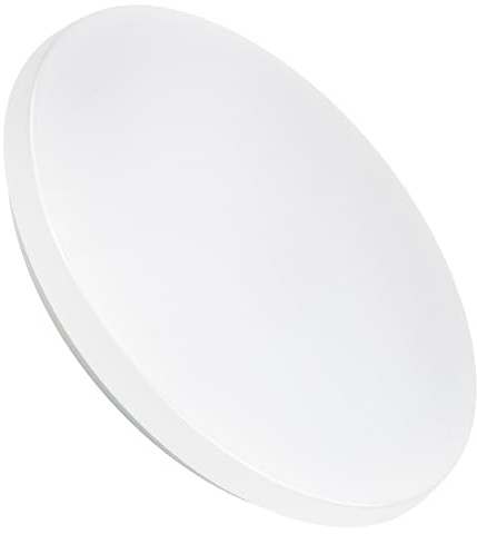 LUXULA 4 Stück LED Deckenlampe rund Ø35cm, Weiß, 24W 2500lm, 4000K | Deckenleuchte modern, Badlampe flach für Badezimmer, Küche und Flur, IP44 wasserfest, weiß, Deckenpanel rund