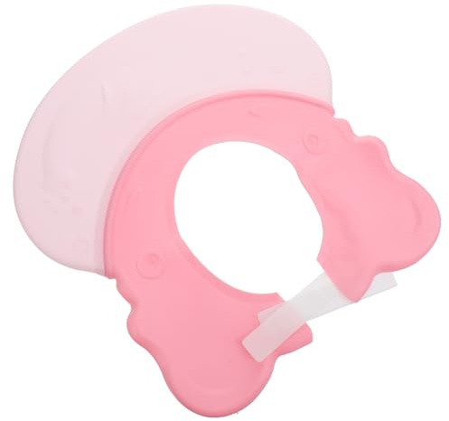 NOLITOY Verstellbare wasserdichte Duschhaube mit Elefanten Cartoon Shampoo Schutz für empfindliche Augen und Ohren – robustes PP und TPE Material vielseitig für Haare waschen und Baden