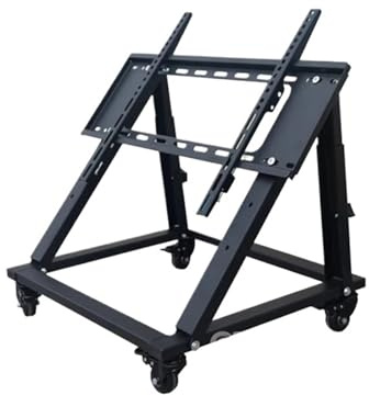VDAMTPOGZ Support TV mobile à roulettes for téléviseurs LED/LCD plats et incurvés de 32 à 70 pouces, angle réglable.(32-70 inches)